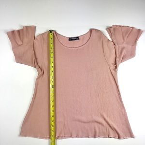 NINEXIS S/S Blouse, w/Flared Sleeves, Size M